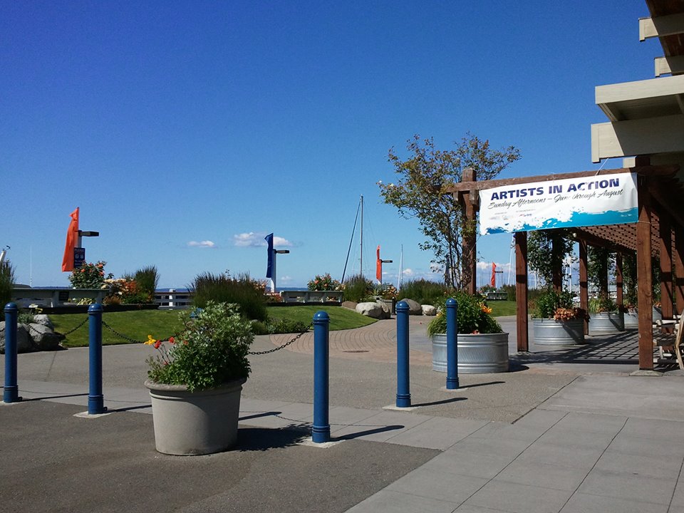 Fun at the Edmonds Waterfront – An Art Demo Day